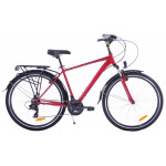 Trekingový bicykel Pánsky 28 Fuzlu Core AMT červený